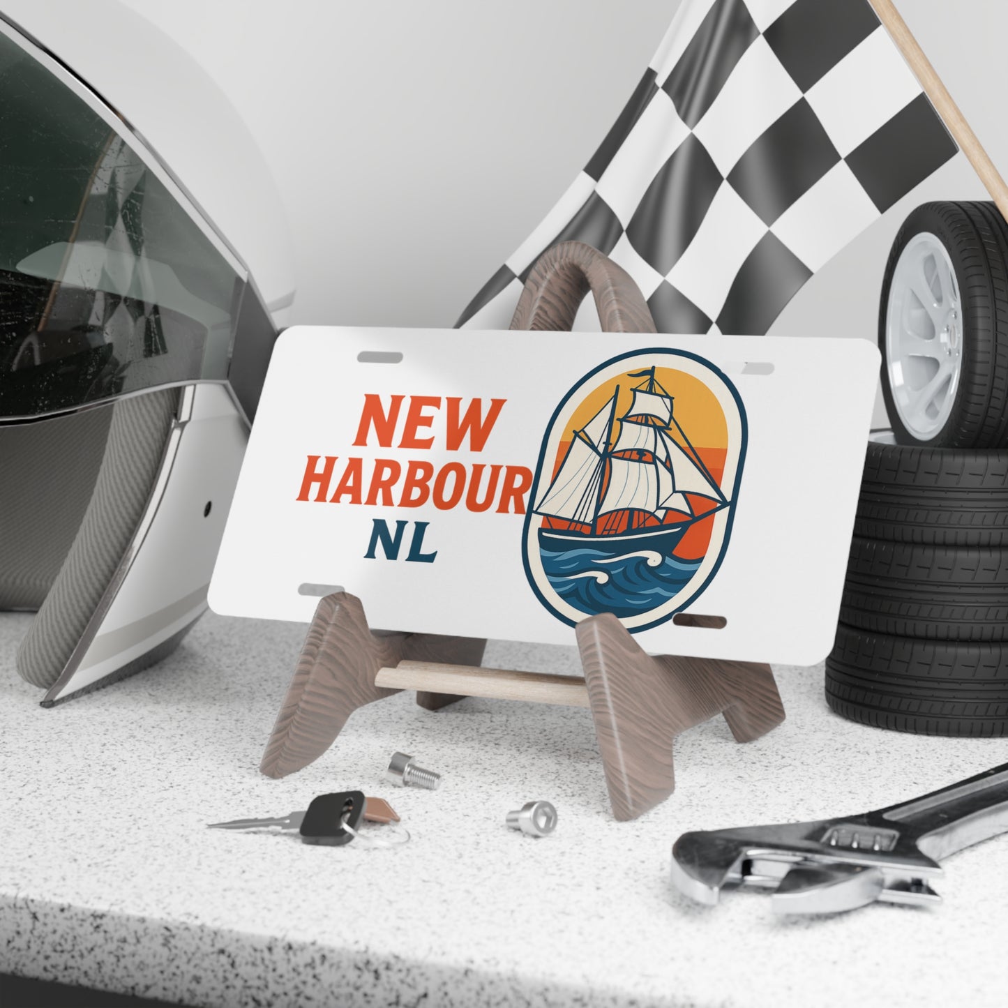 New Harbour - Vanity Plate - White